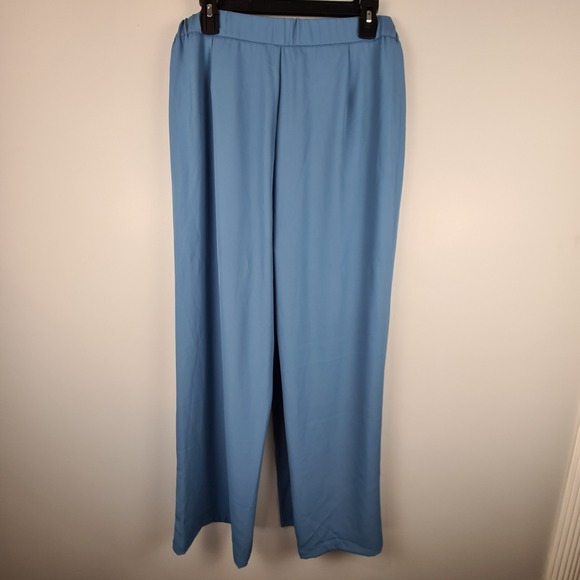 Halara Women's High Waisted Tie Side Pants Large Invisible Zipper Wide Leg Work - Picture 8 of 10